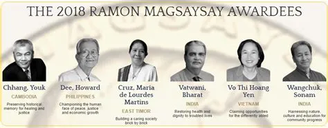 Il Premio Ramon Magsaysay 2018 per l'impegno straordinario nella difesa dei diritti degli indigeni delle Filippine e la promozione di una società più giusta e equa